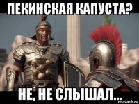 пекинская капуста? не, не слышал...