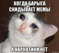 когда барыга скидывает мемы а наркотики нет