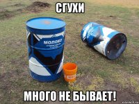 сгухи много не бывает!