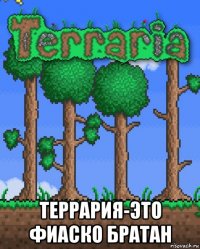 террария-это фиаско братан