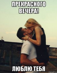 прекрасного вечера! люблю тебя