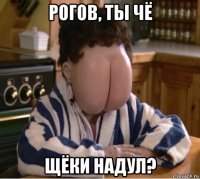рогов, ты чё щёки надул?