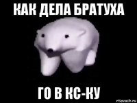 как дела братуха го в кс-ку