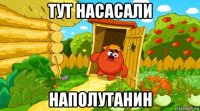 тут насасали наполутанин