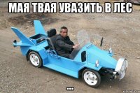 мая твая увазить в лес ...