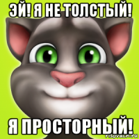 эй! я не толстый! я просторный!