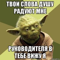 твои слова душу радуют мне руководителя в тебе вижу я