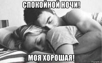 спокойной ночи! моя хорошая!