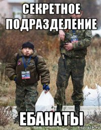 секретное подразделение ебанаты