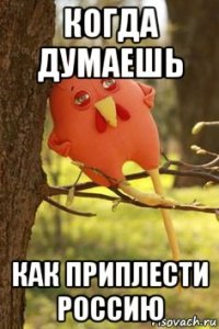 когда думаешь как приплести россию
