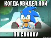 когда увидел яой по сонику