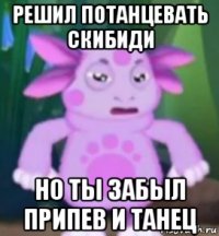 решил потанцевать скибиди но ты забыл припев и танец
