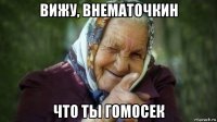 вижу, внематочкин что ты гомосек