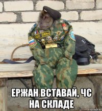  ержан вставай, чс на складе