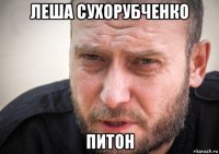 леша сухорубченко питон