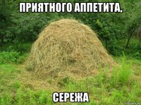 приятного аппетита, сережа