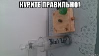 курите правильно! 