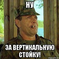 ну за вертикальную стойку!