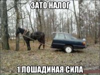 зато налог 1 лошадиная сила