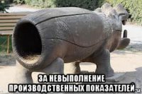  за невыполнение производственных показателей