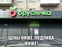  цены ниже, подлива жиже!