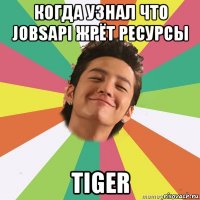 когда узнал что jobsapi жрёт ресурсы tiger