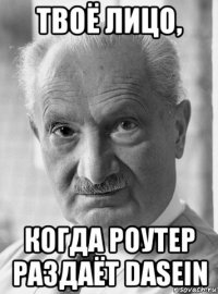 твоё лицо, когда роутер раздаёт dasein