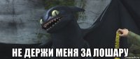  не держи меня за лошару