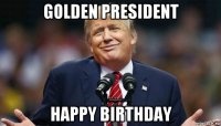 golden president happy birthday