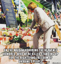 on the maidan honoring the heavenly hundred, who were killed standing up for the rights and freedom of ukraine's people
