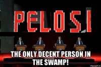  the only decent person in the swamp!