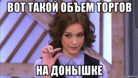 вот такой объем торгов на донышке