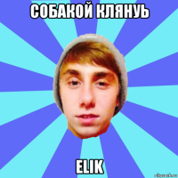 собакой клянуь elik