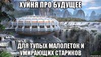 хуйня про будущее для тупых малолеток и умирающих стариков