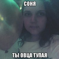соня ты овца тупая