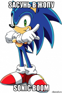 засунь в жопу sonic boom