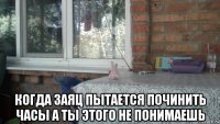  когда заяц пытается починить часы а ты этого не понимаешь