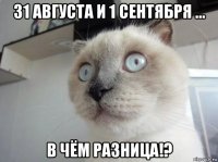 31 августа и 1 сентября ... в чём разница!?