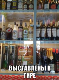  выставлены в тире