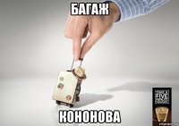 багаж кононова