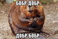 бобр-добр... добр-бобр...