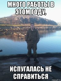 много работы в этом году, испугалась не справиться