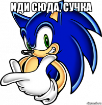 иди сюда, сучка 