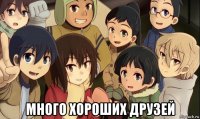  много хороших друзей