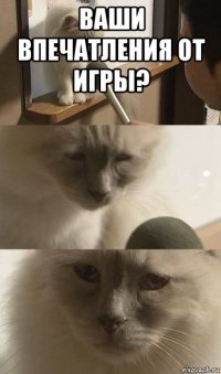 ваши впечатления от игры? 