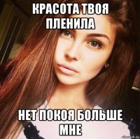 красота твоя пленила нет покоя больше мне