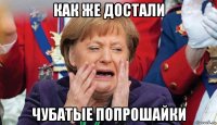 как же достали чубатые попрошайки