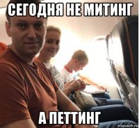 сегодня не митинг а петтинг