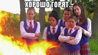 хорошо горят... 