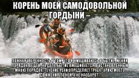 корень моей самодовольной гордыни – ложная уверенность в том, что я вмешиваюсь в бытие, меняя порядок вещей. на деле бытие вмешивается в установленный мною порядок. течение реки определяет траекторию моего движения по ней, а не наоборот.